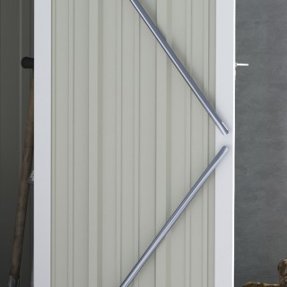Υπόστεγο Outsunny Toolbox από αδιάβροχο ατσάλι 142x84x189cm 845-328...