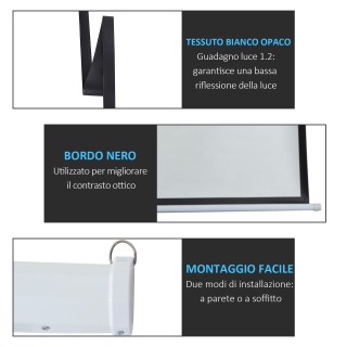 HOMCOM Μηχανοκίνητη και Roll-up Οθόνη Προβολής για Λευκό Προβολέα 1... HOMCOM Μηχανοκίνητη και Roll-up Οθόνη Προβολής για Λευκό Προβολέα 1...