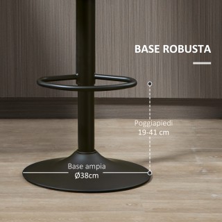 HOMCOM Σετ 2 περιστρεφόμενα σκαμπό μπαρ με στήριγμα ποδιών και ρυθμ... HOMCOM Σετ 2 περιστρεφόμενα σκαμπό μπαρ με στήριγμα ποδιών και ρυθμ...