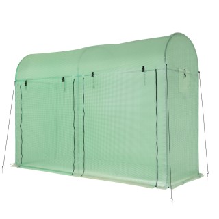 Θερμοκήπιο Outsunny Garden Tunnel, 2 κυλιόμενες πόρτες 4 παράθυρα α...