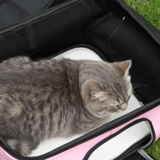 Τσάντα μεταφοράς PawHut για σκύλους και γάτες με 2 πόρτες με φερμου... Τσάντα μεταφοράς PawHut για σκύλους και γάτες με 2 πόρτες με φερμου...