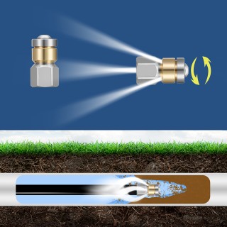 BAKAJI Σωλήνας Καθαρισμού Υψηλής Πίεσης 15 Μέτρων με Τσάντα για Πλυ...