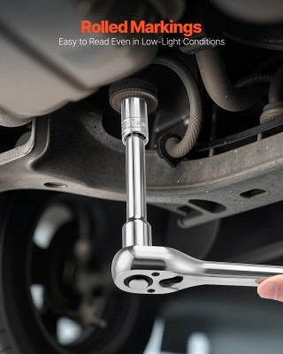 VEVOR Σετ Καρυδάκια 149 Τεμαχίων - 9.5 & 6.4 & 12.7 mm, SAE & Μετρι...