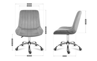 MarkAdler Καρέκλα Γραφείου Future 3.5 σε Γκρι με Διαστάσεις 60x60x1... MarkAdler Καρέκλα Γραφείου Future 3.5 σε Γκρι με Διαστάσεις 60x60x1...