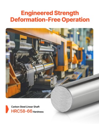 VEVOR 2τμχ Γραμμικός Οδηγός Άξονας SFC20 20x1200 mm από Χάλυβα Καρβ...