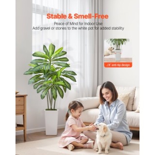 VEVOR Τεχνητό Φυτό Δράκαινα 1524mm με Λευκή Γλάστρα Εσωτερικού Χώρο... VEVOR Τεχνητό Φυτό Δράκαινα 1524mm με Λευκή Γλάστρα Εσωτερικού Χώρο...