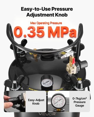 VEVOR 20L Δοχείο Πίεσης Βαφής από Ατσάλι για Οικιακή Χρήση, DIY & Κ... VEVOR 20L Δοχείο Πίεσης Βαφής από Ατσάλι για Οικιακή Χρήση, DIY & Κ...