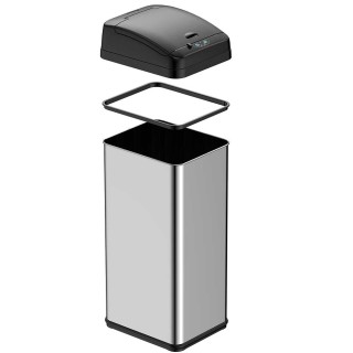 BAKAJI Αυτόματος Κάδος Απορριμμάτων με Αισθητήρα 58Lt Κουζίνας Ανοξ... BAKAJI Αυτόματος Κάδος Απορριμμάτων με Αισθητήρα 58Lt Κουζίνας Ανοξ...