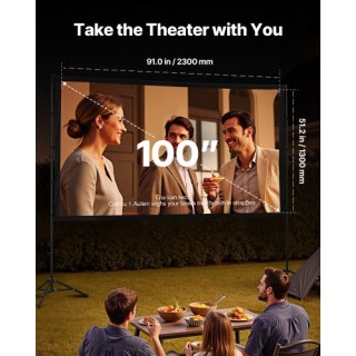 VEVOR Οθόνη Προβολέα με Τρίποδο, 100 Ίντσες, 160° Γωνία Θέασης, 4K ... VEVOR Οθόνη Προβολέα με Τρίποδο, 100 Ίντσες, 160° Γωνία Θέασης, 4K ...