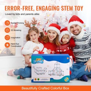 VEVOR Σετ Παιδικής Κατασκευής Σκηνής-Κάστρο STEM 180 Τεμαχίων BLJZ... VEVOR Σετ Παιδικής Κατασκευής Σκηνής-Κάστρο STEM 180 Τεμαχίων BLJZ...
