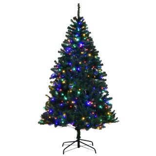 Costway Τεχνητό Χριστουγεννιάτικο Δέντρο με LED Φωτάκια 180 εκ. Πρά...