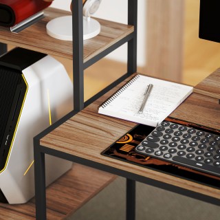 HOMCOM Γραφείο για Δωμάτιο με Ράφι 4 Επιπέδων και Υποστήριξη για Ο... HOMCOM Γραφείο για Δωμάτιο με Ράφι 4 Επιπέδων και Υποστήριξη για Ο...