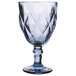 Galileo Σετ 6 ποτήρια κρασιού 340 ml από γυαλί με χαραγμένη μπλε επ...