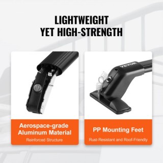 VEVOR Οικουμενική Μπάρα Οροφής για Οχήματα Χωρίς Ράγες Αλουμινίου μ... VEVOR Οικουμενική Μπάρα Οροφής για Οχήματα Χωρίς Ράγες Αλουμινίου μ...