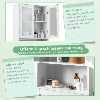 Costway Ελεύθερη ντουλάπα μπάνιου ράφι τουαλέτας πάνω από την τουα... Costway Ελεύθερη ντουλάπα μπάνιου ράφι τουαλέτας πάνω από την τουα...