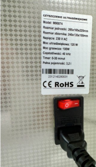 Υπερηχητικός Καθαριστής 3.2L M90074 MAR-POL Υπερηχητικός Καθαριστής 3.2L M90074 MAR-POL