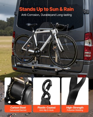 VEVOR Ιμάντες Δεσίματος με Καστάνια, 50,8 mm x 3 m, 1375 kg, 2 Τεμά... VEVOR Ιμάντες Δεσίματος με Καστάνια, 50,8 mm x 3 m, 1375 kg, 2 Τεμά...