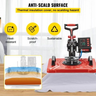 VEVOR Πρέσα Θερμότητας 12x15 10 σε 1 για Μπλουζάκια, Κούπες & Καπέλ... VEVOR Πρέσα Θερμότητας 12x15 10 σε 1 για Μπλουζάκια, Κούπες & Καπέλ...