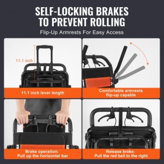 VEVOR Πτυσσόμενο Αμαξίδιο Αλουμινίου 18 100kg  FWYSLYLHJSX1TQ05XV0