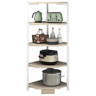 BAKAJI Γωνιακή Ραφιέρα 5 Ραφιών Μέταλλο Ξύλο Βιβλιοθήκη Γωνίας Πολ... BAKAJI Γωνιακή Ραφιέρα 5 Ραφιών Μέταλλο Ξύλο Βιβλιοθήκη Γωνίας Πολ...