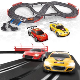BAKAJI Πίστα Τηλεκατευθυνόμενων Αυτοκινήτων Δύο Ηλεκτρικά Αγωνιστικ...