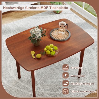 Costway Ορθογώνιο Τραπέζι Κουζίνας για 2-4 Άτομα με Ανθεκτικά Πόδια...