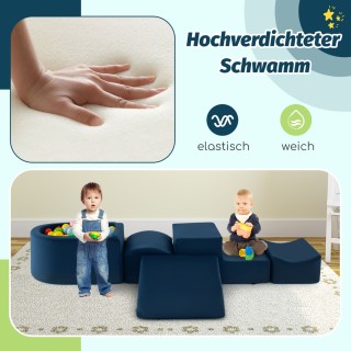 Costway 5 Τεμ. Αντιαλεργικοί Αφρώδεις Παιδότομοι με Πισίνα Μπαλών γ...