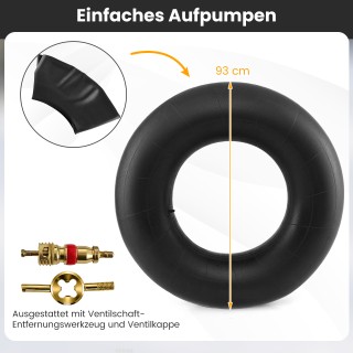 Costway Εσωτερικός σωλήνας βαρέως τύπου, , με φουσκωτό λαστιχένιο ε...