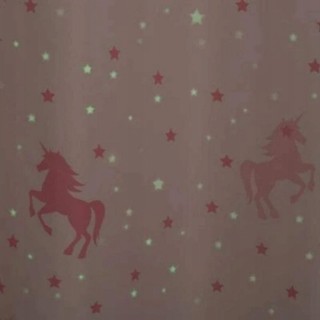 Atmosphera  Παιδική Κουρτίνα Παραθύρου Μονόκερος, 140 x 250 cm, Ροζ...
