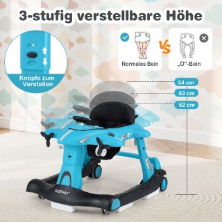 Costway Πολυμορφικός Παιδικός Περιπατητής 6-σε-1 με Ρόδες και Αεροπ... Costway Πολυμορφικός Παιδικός Περιπατητής 6-σε-1 με Ρόδες και Αεροπ...