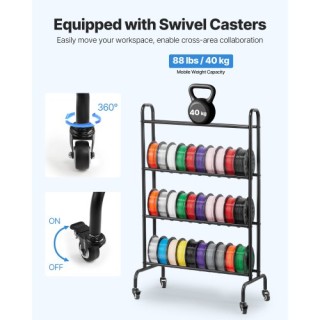 VEVOR Ράφι Αποθήκευσης Νημάτων 3D Εκτυπωτή 4 Επιπέδων 3DDYSNJYDSSCM... VEVOR Ράφι Αποθήκευσης Νημάτων 3D Εκτυπωτή 4 Επιπέδων 3DDYSNJYDSSCM...