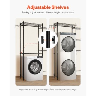 VEVOR Ράφι Αποθήκευσης Πλυντηρίου 5 Επιπέδων Μαύρο LDXYJZJTJKBD41L6... VEVOR Ράφι Αποθήκευσης Πλυντηρίου 5 Επιπέδων Μαύρο LDXYJZJTJKBD41L6...