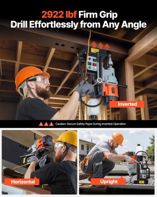 VEVOR Μαγνητική Δραπανομηχανή 1500W 60mm 0-600 RPM CLZJPCSDJ60M77GY... VEVOR Μαγνητική Δραπανομηχανή 1500W 60mm 0-600 RPM CLZJPCSDJ60M77GY...