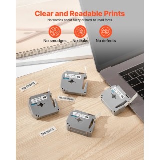 VEVOR Ταινία Ετικετογράφου 4 Πακέτα 12 mm Μαύρο σε Λευκό Ανταλλακτι... VEVOR Ταινία Ετικετογράφου 4 Πακέτα 12 mm Μαύρο σε Λευκό Ανταλλακτι...