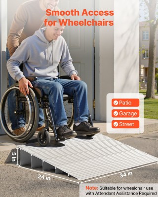 VEVOR Ράμπα Αλουμινίου για Θύρα, Ανύψωση 138 mm, Φορτίο έως 363 kg,... VEVOR Ράμπα Αλουμινίου για Θύρα, Ανύψωση 138 mm, Φορτίο έως 363 kg,...