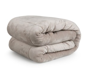 Πολυτελής Κουβέρτα Διπλής Όψης Sherpa  140 x 200 cm Taupe 872060488...