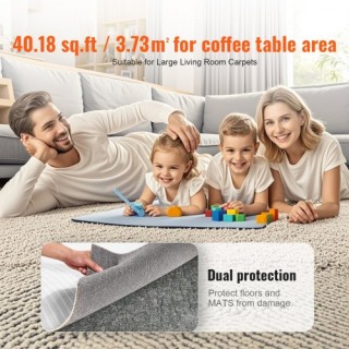 VEVOR  Αντιολισθητικό Υπόστρωμα Χαλιού 153x244cm 0.6cm  FHDTDBFHWFH...