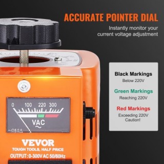 VEVOR 500VA Μεταβλητός Μετασχηματιστής 1.7A 0-300V Ρυθμιστής Τάσης ... VEVOR 500VA Μεταβλητός Μετασχηματιστής 1.7A 0-300V Ρυθμιστής Τάσης ...