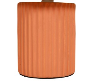 Ostaria Κυλινδρική Κεραμική Λάμπα Εύα Τερρακότα και Μπεζ -36170 Ostaria Κυλινδρική Κεραμική Λάμπα Εύα Τερρακότα και Μπεζ -36170