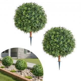 VEVOR Τεχνητά Τοπιάρια Δέντρα Boxwood με Σίδερο, 2 Τεμάχια - Ψεύτικ... VEVOR Τεχνητά Τοπιάρια Δέντρα Boxwood με Σίδερο, 2 Τεμάχια - Ψεύτικ...