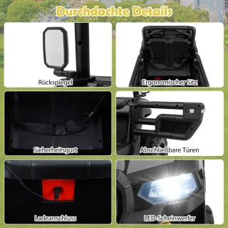 Costway Ηλεκτροκίνητο Παιδικό Αυτοκίνητο 12V με Ηλεκτρική Ανατρεπόμ...