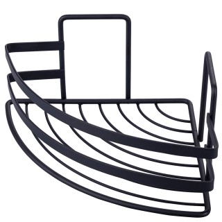 Galileo Γωνιακό ράφι από σίδερο 18x105 cm μαύρο σατινέ 5914739