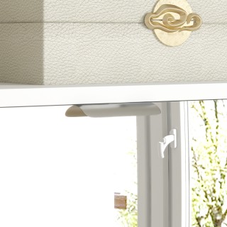 HOMCOM Συρταριέρα Παπουτσιών Εξοικονόμησης Χώρου Slim με Καθρέφτη κ...