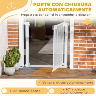 PawHut Ρυθμιζόμενη Πόρτα Ασφαλείας για Σκύλους με Αυτόματο Κλείσιμο...