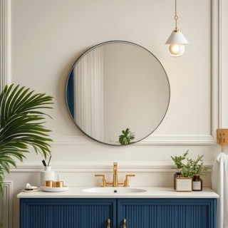 VEVOR Στρογγυλός Καθρέφτης Τοίχου 30 με Πλαίσιο Αλουμινίου YXJ30IN... VEVOR Στρογγυλός Καθρέφτης Τοίχου 30 με Πλαίσιο Αλουμινίου YXJ30IN...