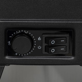 HOMCOM  Ηλεκτρικό Τζάκι 1800W με Εφέ Φλόγας σε 3 Εντάσεις, από Μέτα...