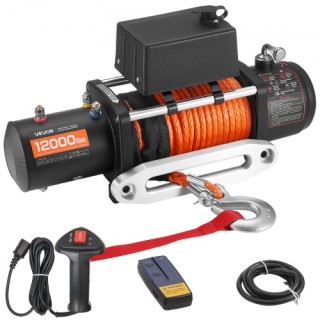 VEVOR Ηλεκτρικός Γρύλος 12V DC, 5400 kg, με Συνθετικό Σχοινί, Αδιάβ... VEVOR Ηλεκτρικός Γρύλος 12V DC, 5400 kg, με Συνθετικό Σχοινί, Αδιάβ...