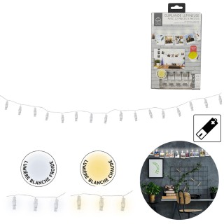 Φωτιζόμενη Γιρλάντα LED με 12 Clips 195 cm LA9903 Home Deco Factory Φωτιζόμενη Γιρλάντα LED με 12 Clips 195 cm LA9903 Home Deco Factory