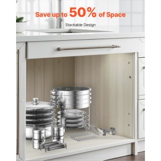 VEVOR Σετ Στρογγυλών Σκευών Μπουφέ 5 Qt από Ανοξείδωτο Ατσάλι YXBXG... VEVOR Σετ Στρογγυλών Σκευών Μπουφέ 5 Qt από Ανοξείδωτο Ατσάλι YXBXG...