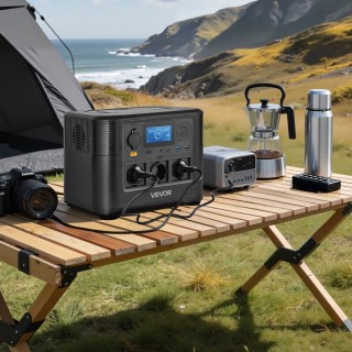 VEVOR Φορητός Σταθμός Ενέργειας, Γεννήτρια 1800W, Μπαταρία 1008Wh L...